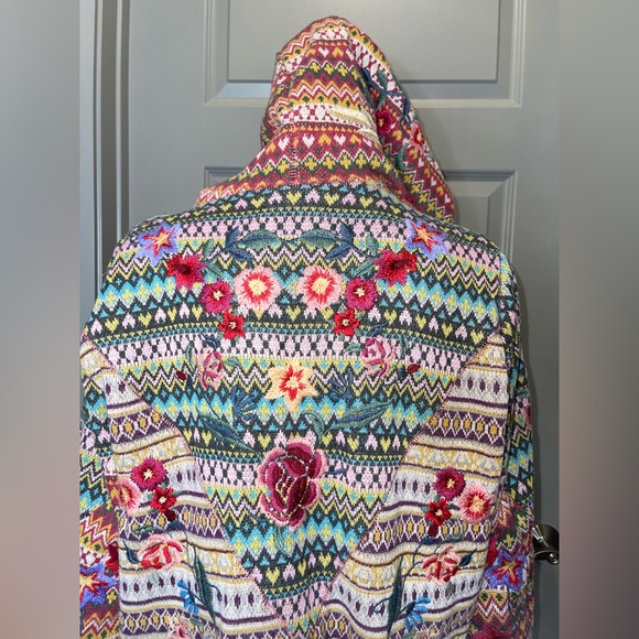 BIYA JOHNNY WAS boho coat hooded jacket Jacket size Medium - Picture 3 of 12